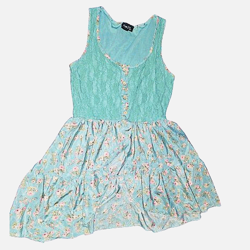 Vintage Rue 21 lace peplum sleeveless top size M